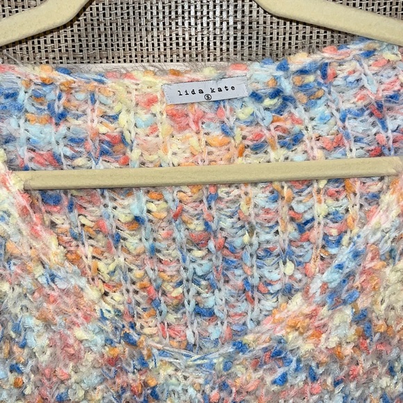 Lida Kate Pastel Oversized Knit Sweater - Picture 4 of 4